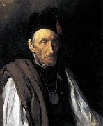 Theodore   Gericault Man with Delusions of Military Command France oil painting artist